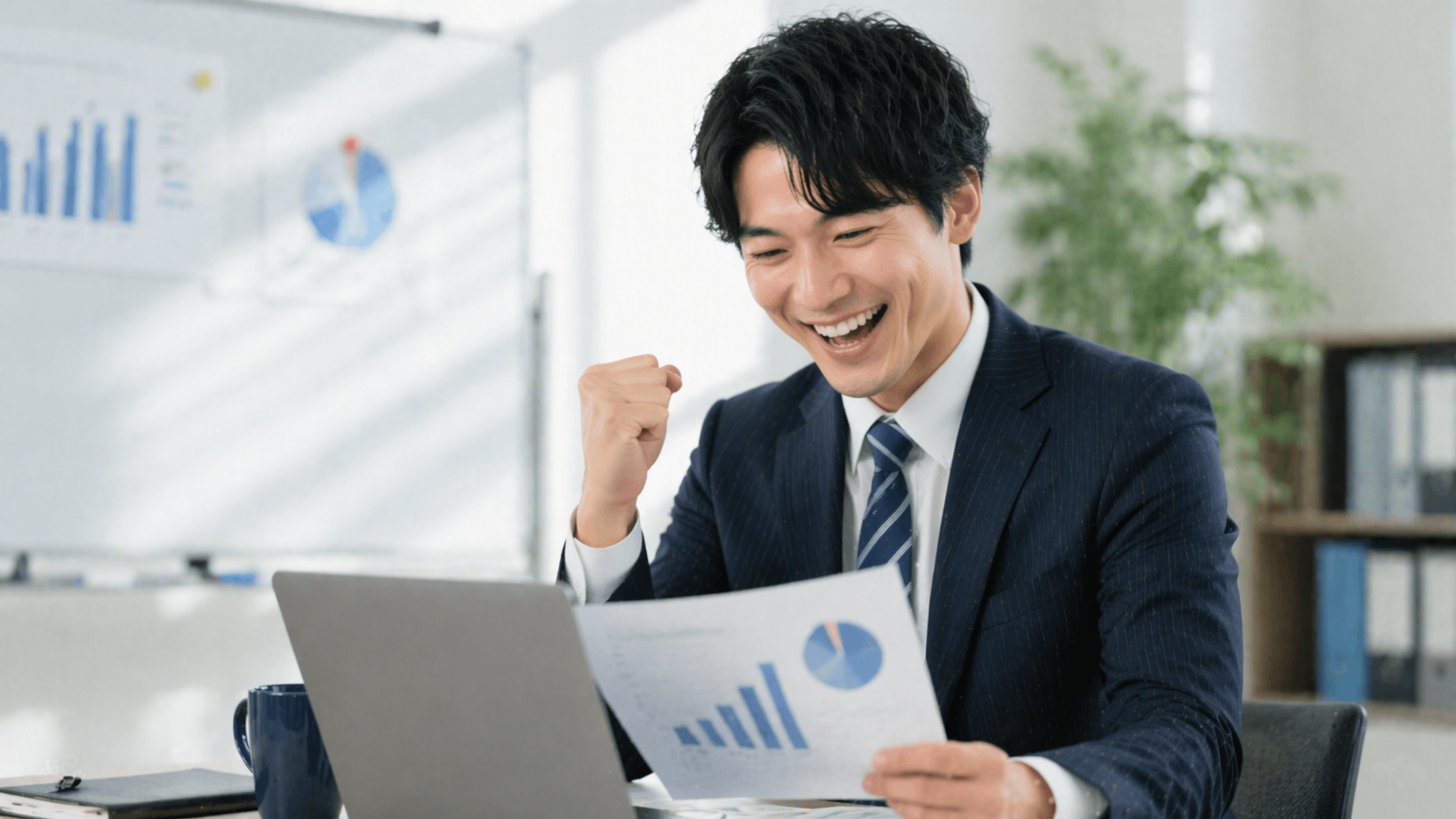 成果の出方が変わるイメージ
